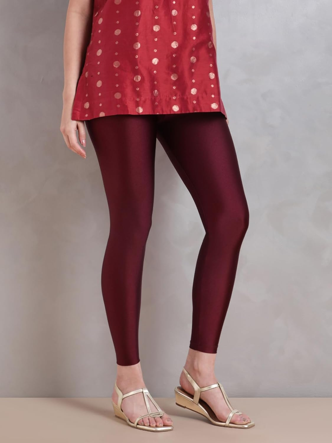 Twin Birds Women's Stretch Shimmer Leggings - Image 21