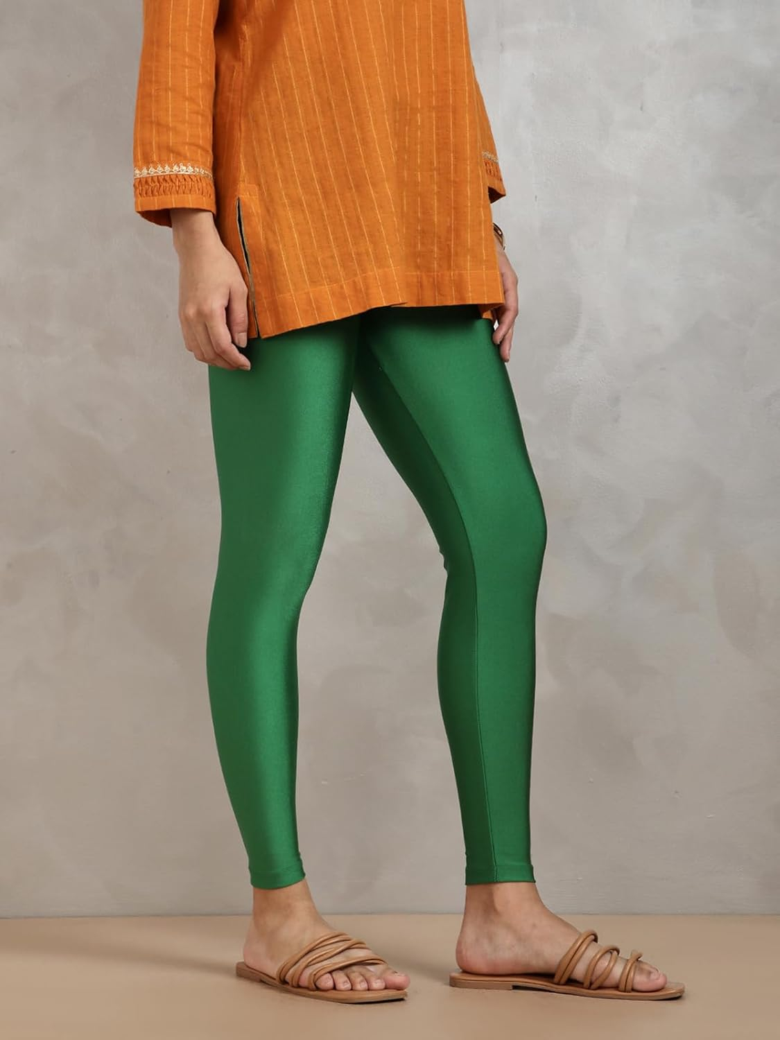 Twin Birds Women's Stretch Shimmer Leggings - Image 27