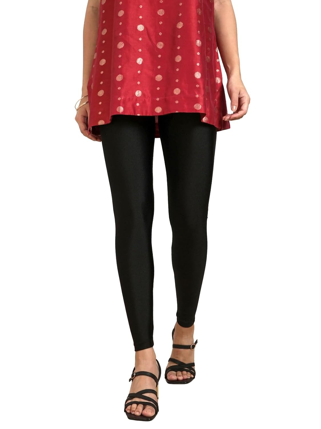 Twin Birds Women's Stretch Shimmer Leggings - Image 31