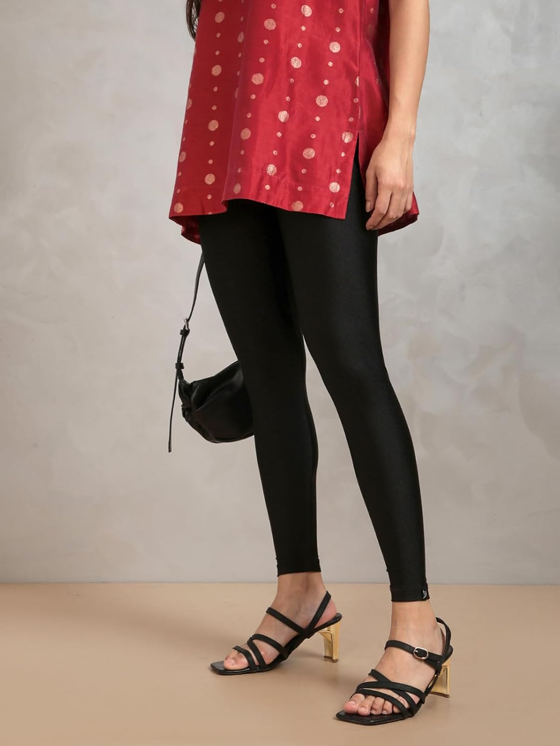 Twin Birds Women's Stretch Shimmer Leggings - Image 32