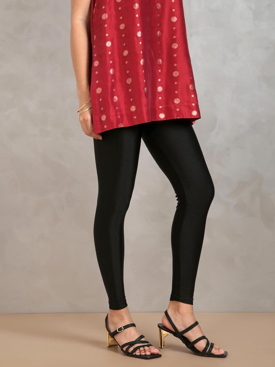 Twin Birds Women's Stretch Shimmer Leggings - Image 33