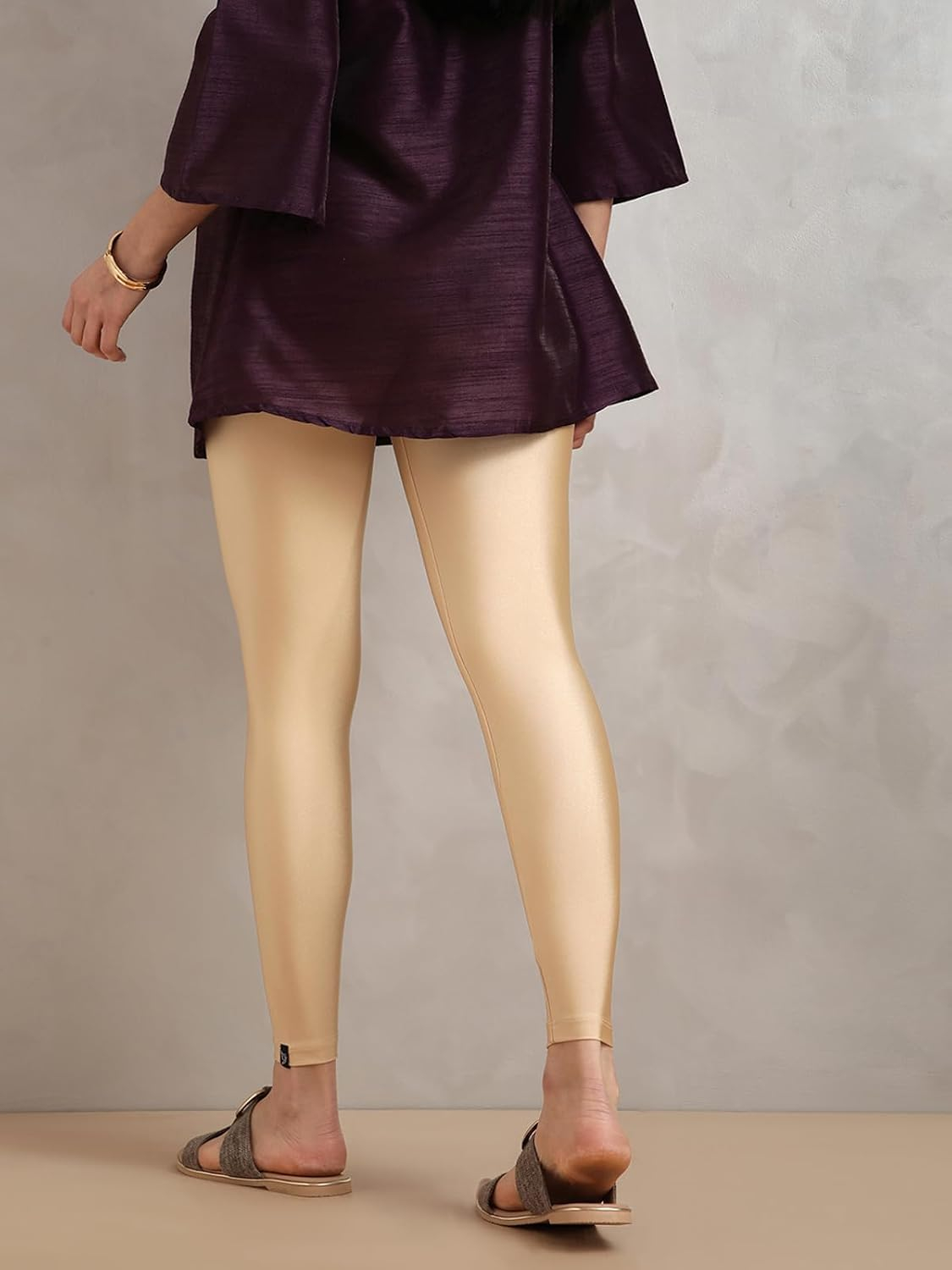 Twin Birds Women's Stretch Shimmer Leggings - Image 40