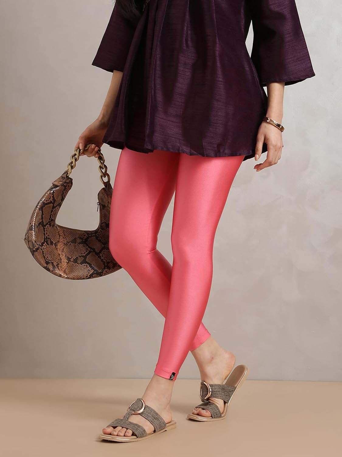 Twin Birds Women's Stretch Shimmer Leggings - Image 44