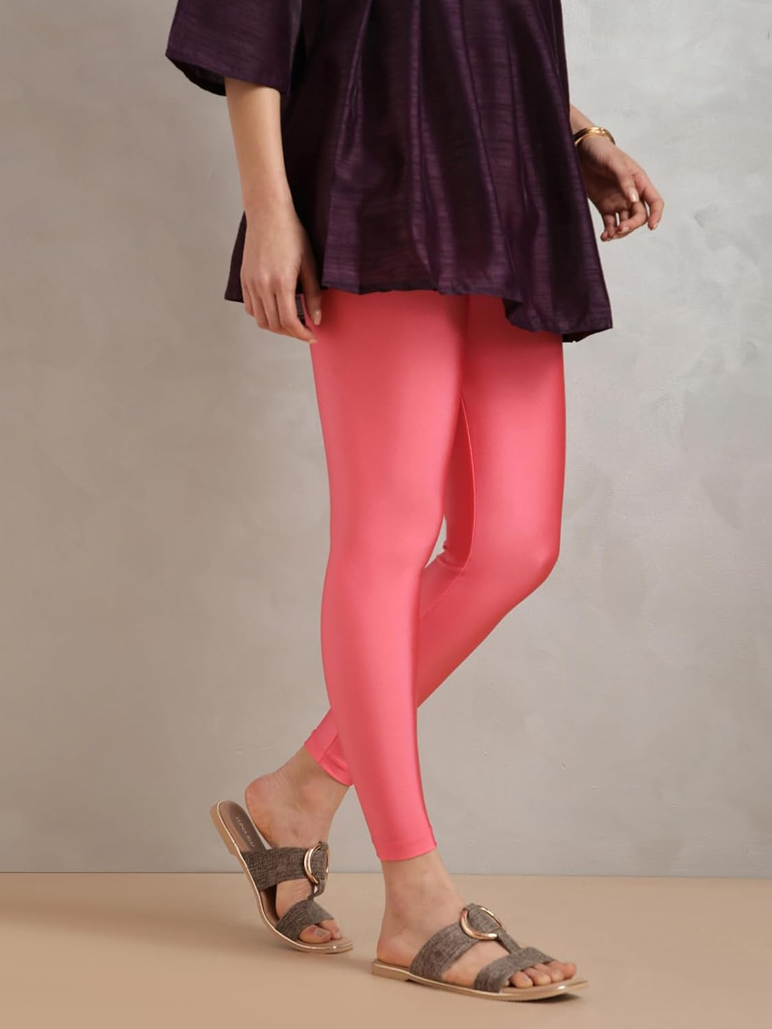 Twin Birds Women's Stretch Shimmer Leggings - Image 45