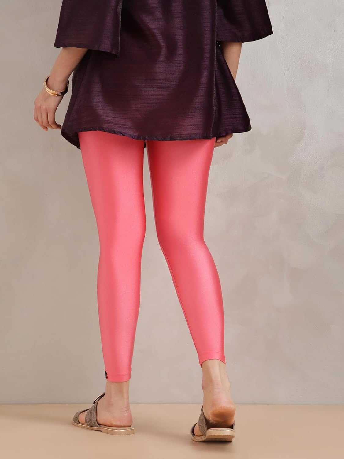 Twin Birds Women's Stretch Shimmer Leggings - Image 46