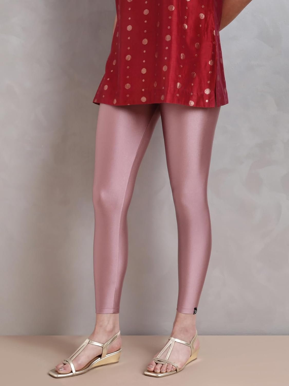 Twin Birds Women's Stretch Shimmer Leggings - Image 50