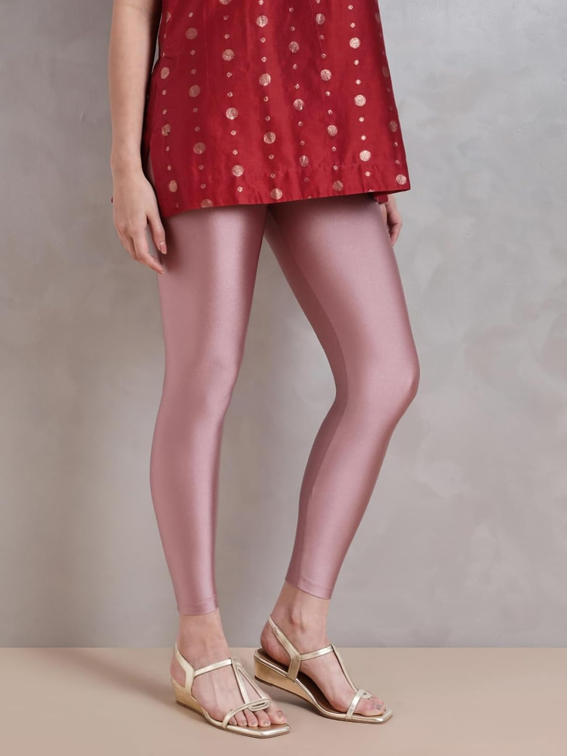 Twin Birds Women's Stretch Shimmer Leggings - Image 51