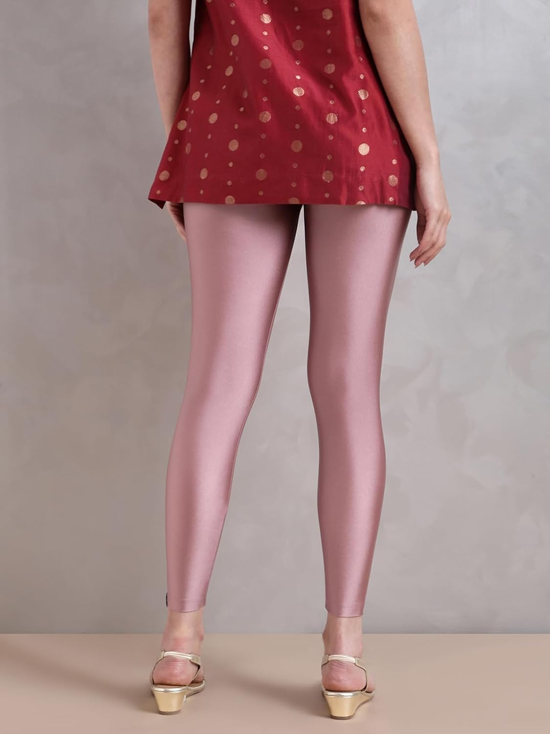 Twin Birds Women's Stretch Shimmer Leggings - Image 52