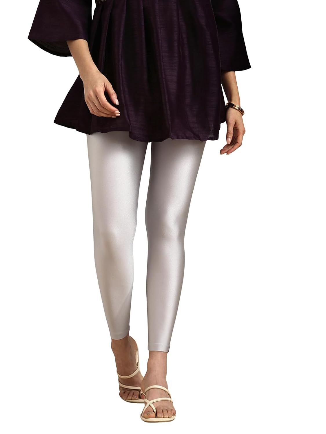 Twin Birds Women's Stretch Shimmer Leggings - Image 55