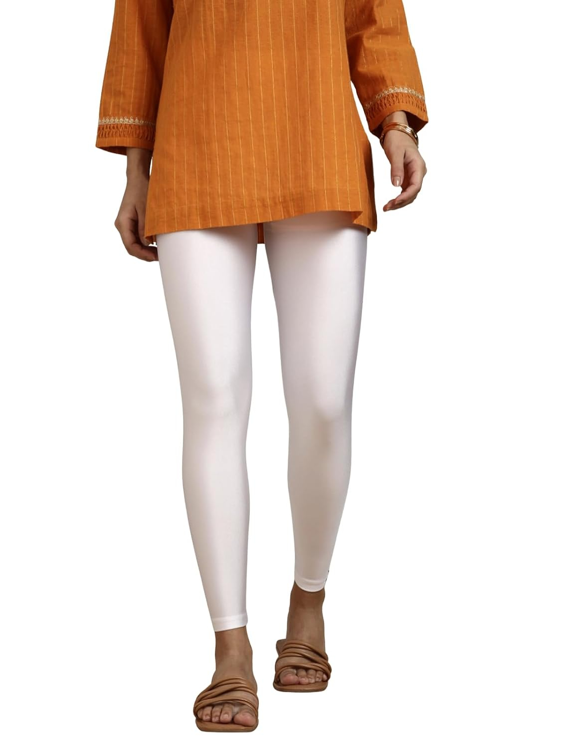 Twin Birds Women's Stretch Shimmer Leggings - Image 61