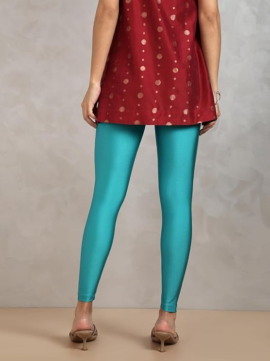 Twin Birds Women's Stretch Shimmer Leggings - Image 69