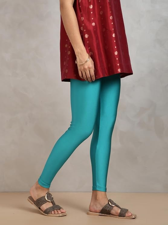 Twin Birds Women's Stretch Shimmer Leggings - Image 71