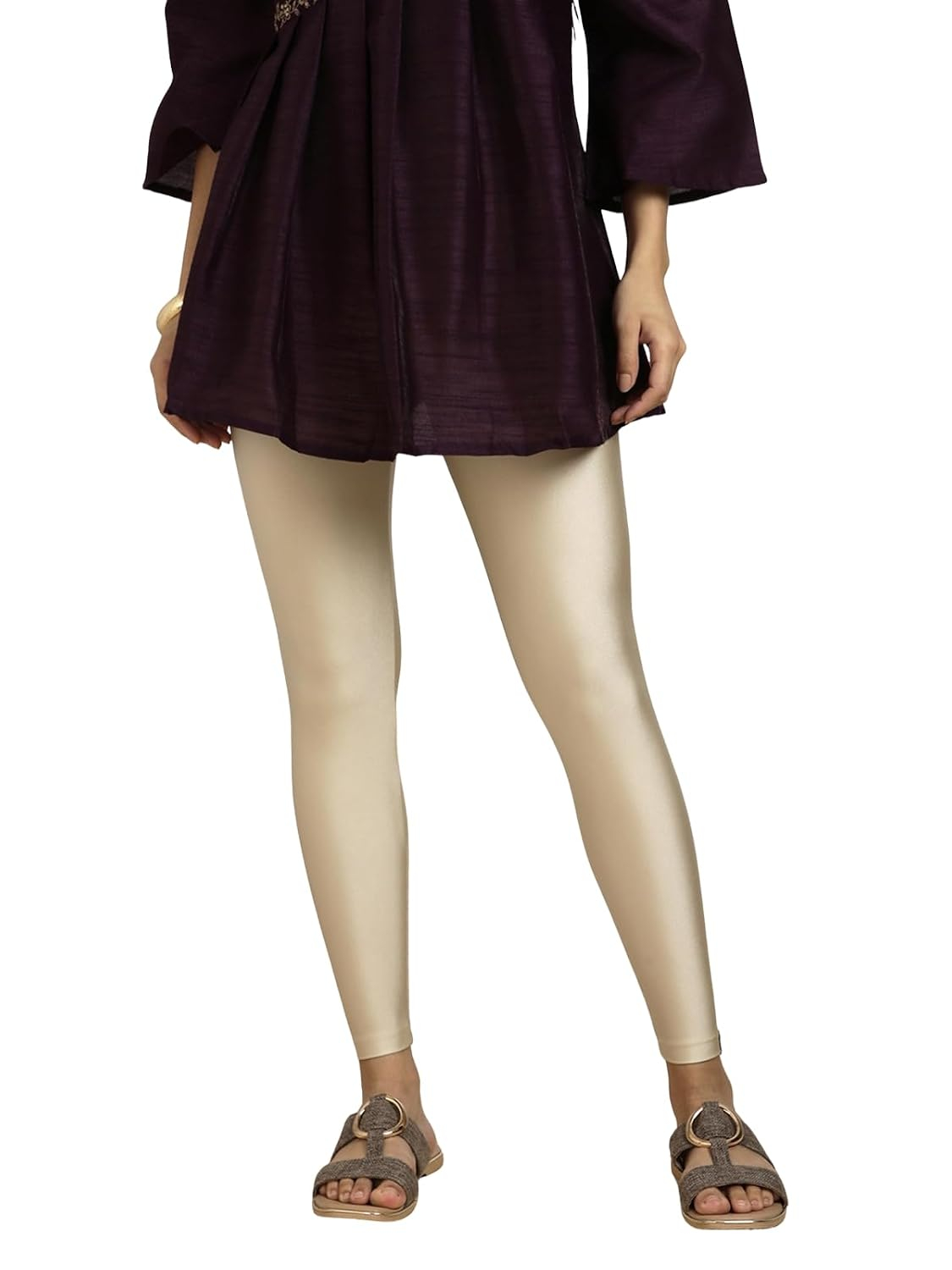Twin Birds Women's Stretch Shimmer Leggings - Image 73