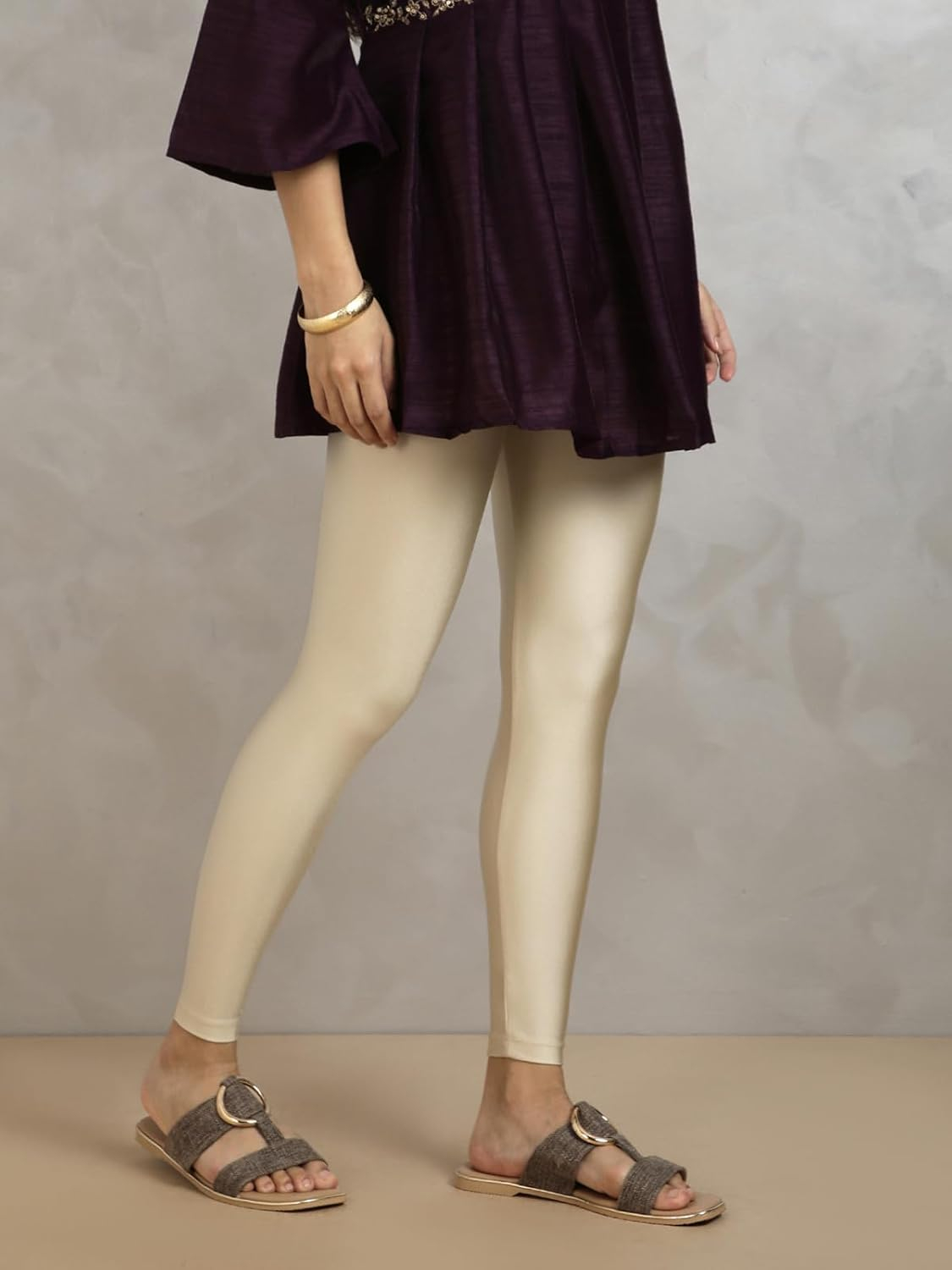 Twin Birds Women's Stretch Shimmer Leggings - Image 75
