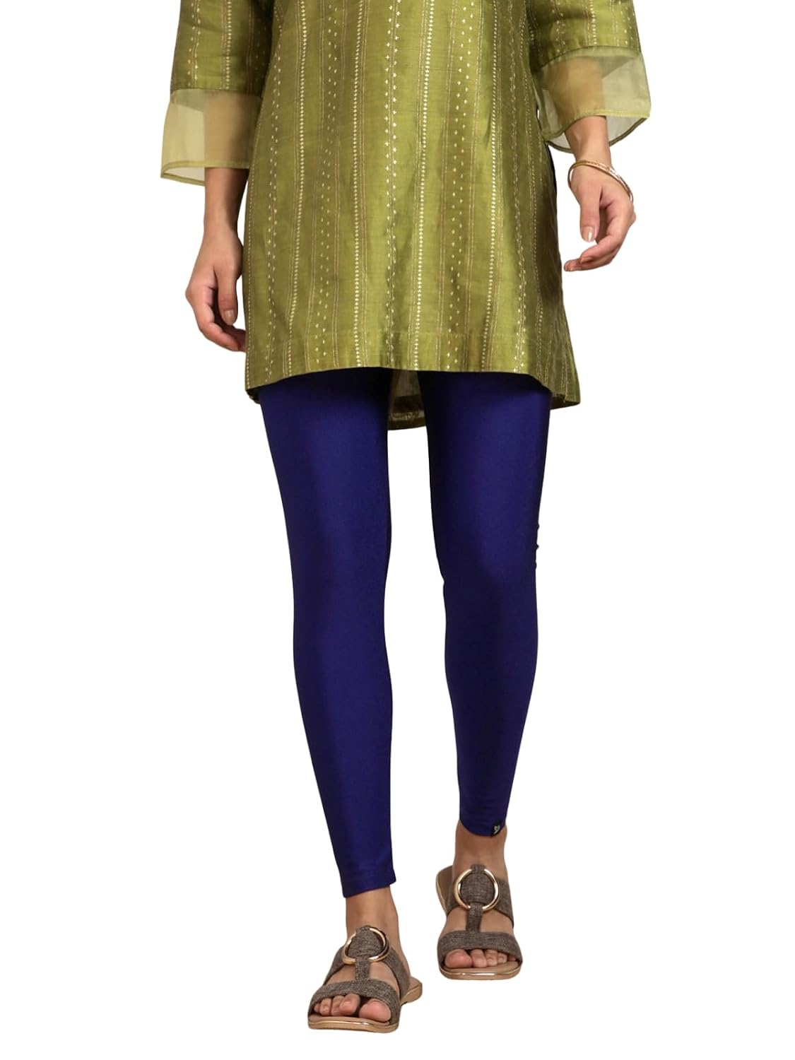 Twin Birds Women's Stretch Shimmer Leggings - Image 79