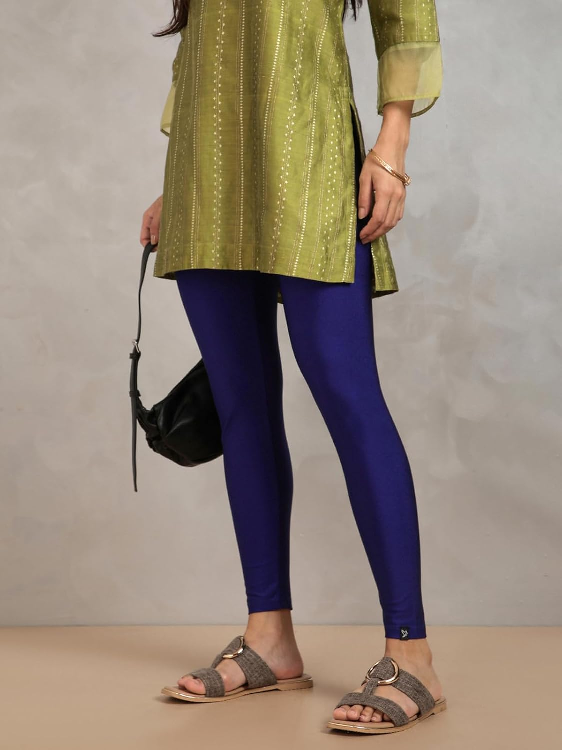 Twin Birds Women's Stretch Shimmer Leggings - Image 80