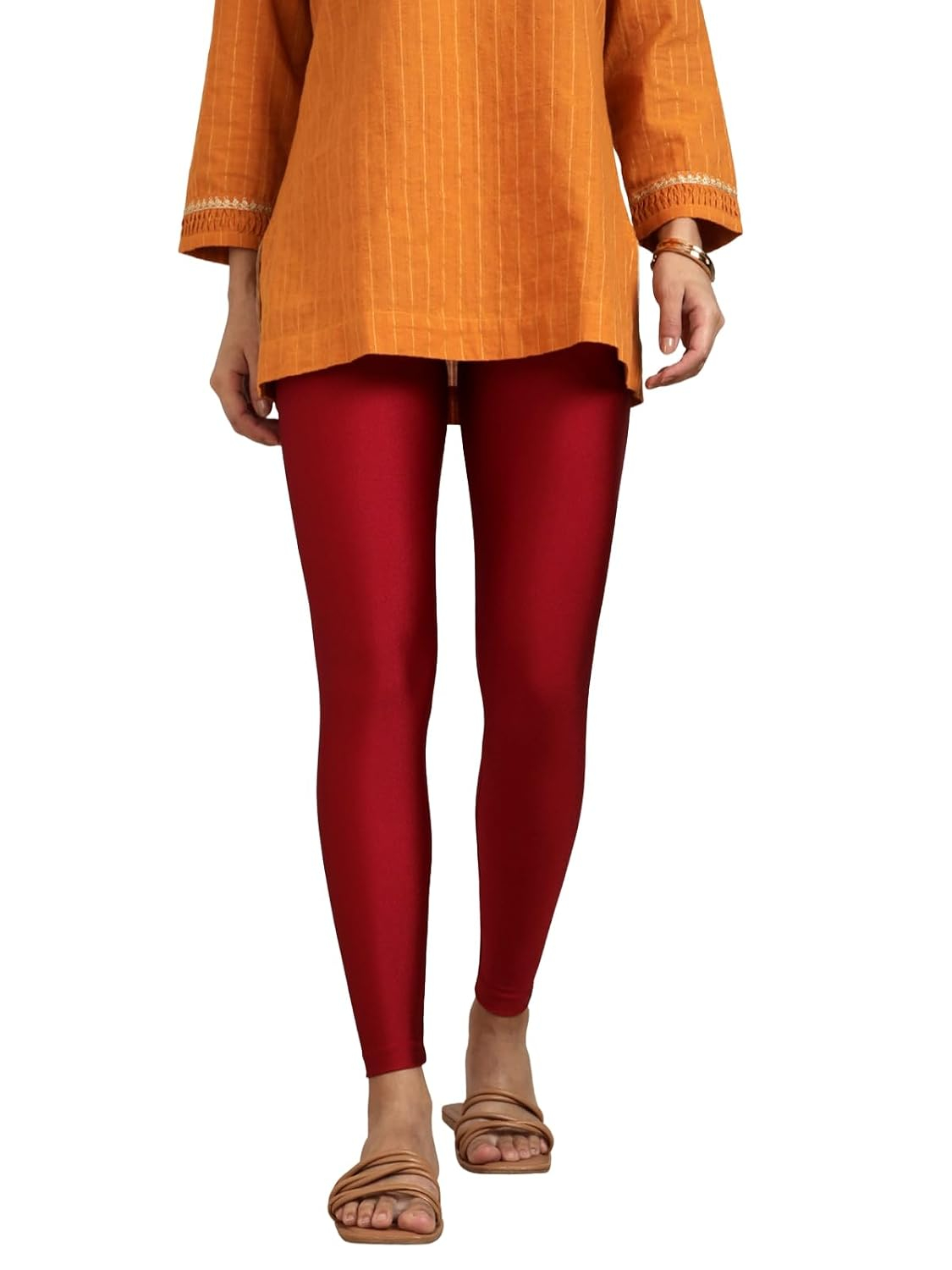Twin Birds Women's Stretch Shimmer Leggings - Image 85