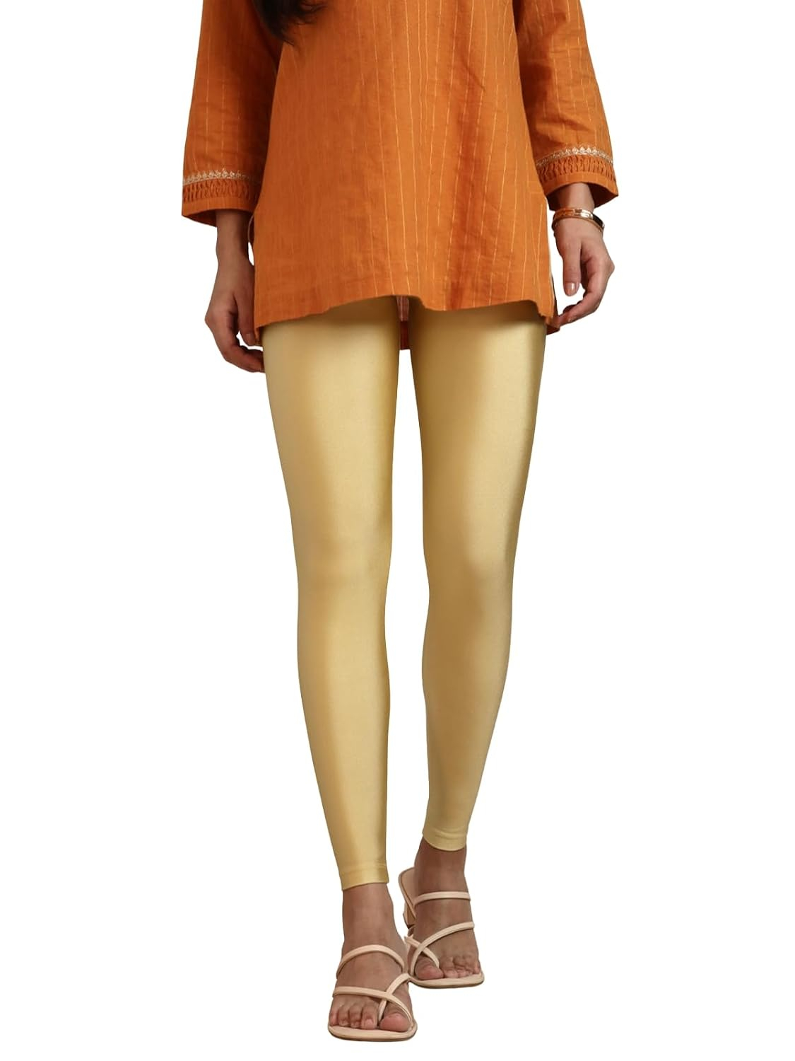 Twin Birds Women's Stretch Shimmer Leggings - Image 97