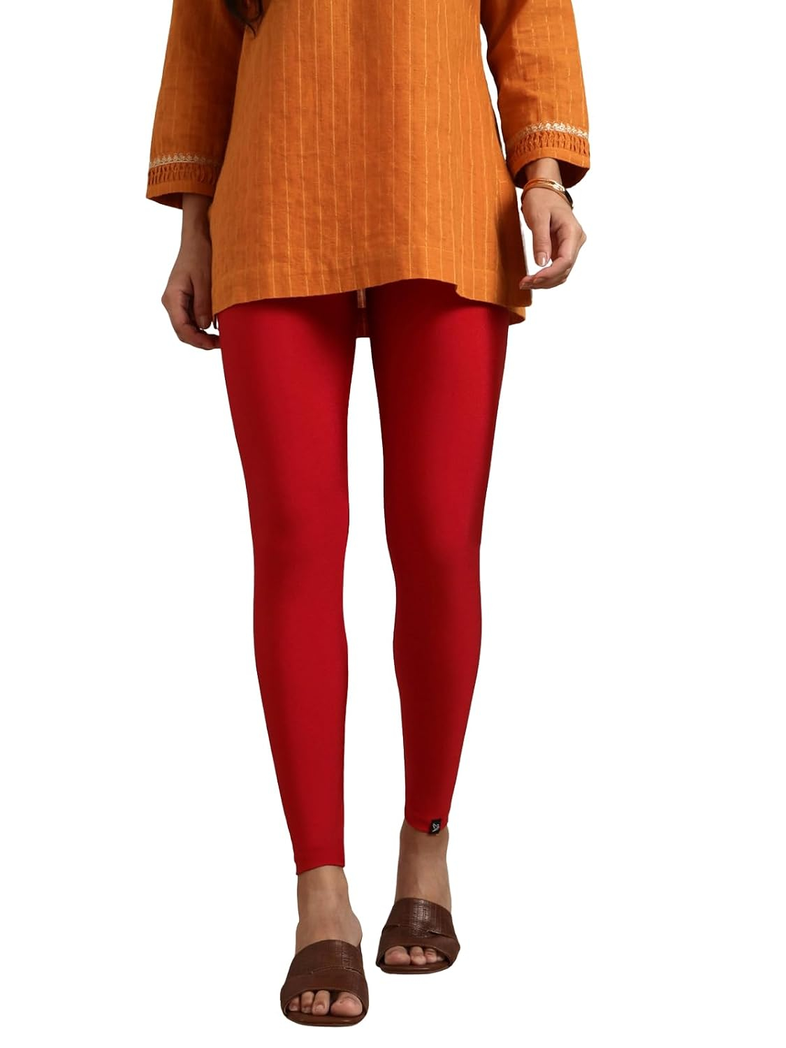 Twin Birds Women's Stretch Shimmer Leggings - Image 103