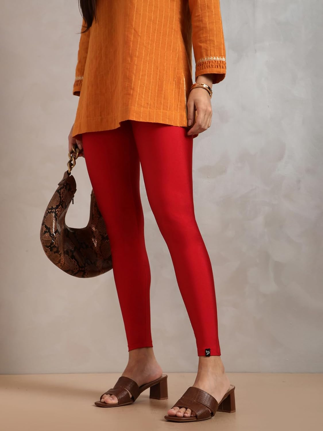 Twin Birds Women's Stretch Shimmer Leggings - Image 104