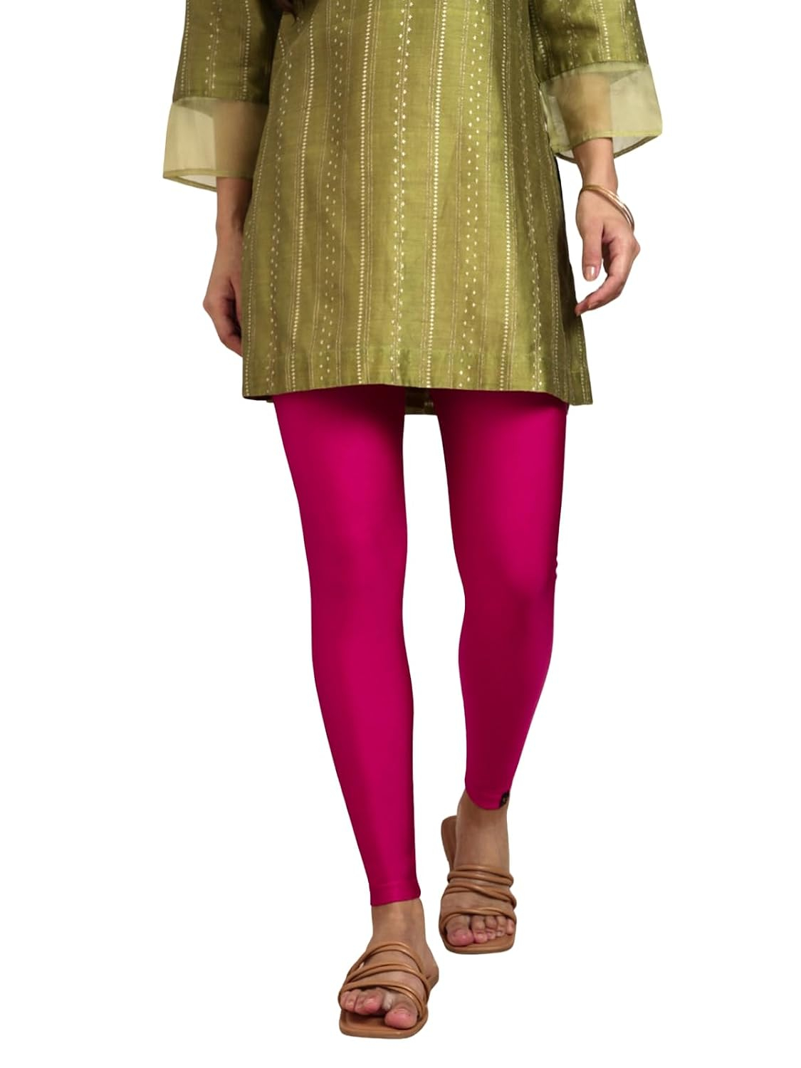 Twin Birds Women's Stretch Shimmer Leggings - Image 109