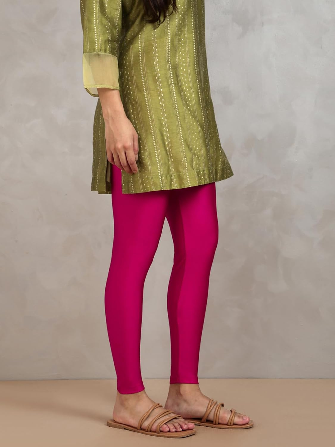 Twin Birds Women's Stretch Shimmer Leggings - Image 111