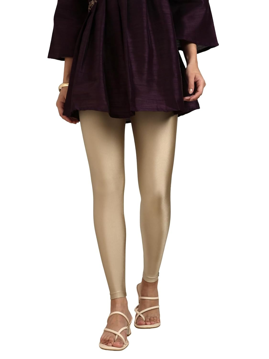 Twin Birds Women's Stretch Shimmer Leggings - Image 127