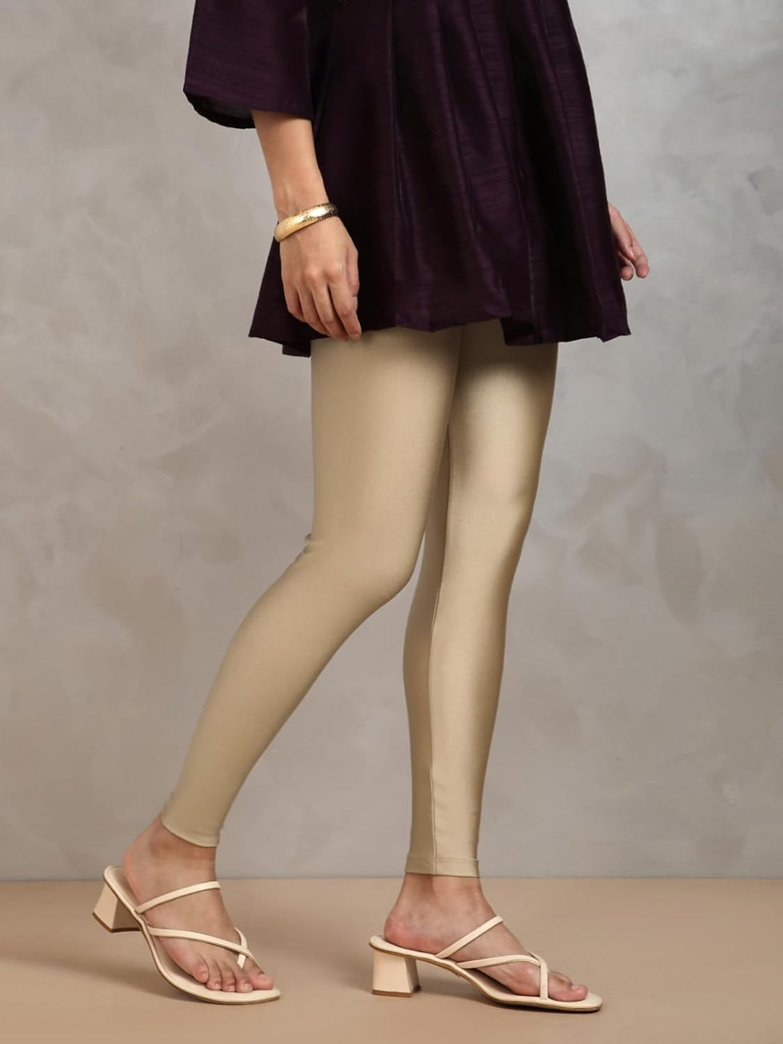 Twin Birds Women's Stretch Shimmer Leggings - Image 129