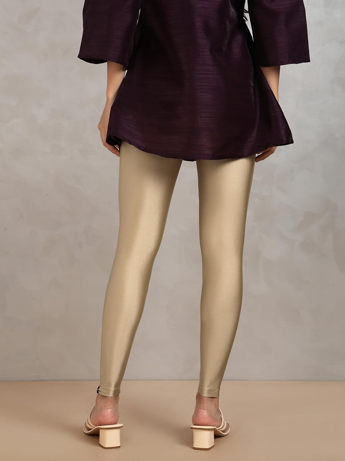 Twin Birds Women's Stretch Shimmer Leggings - Image 130