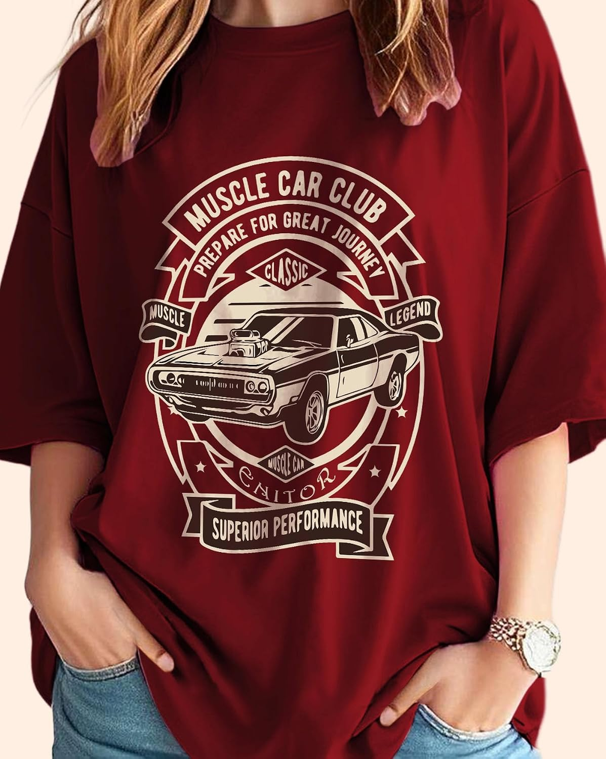 AUSK Women's Graphic Oversized T-Shirt - Image 6