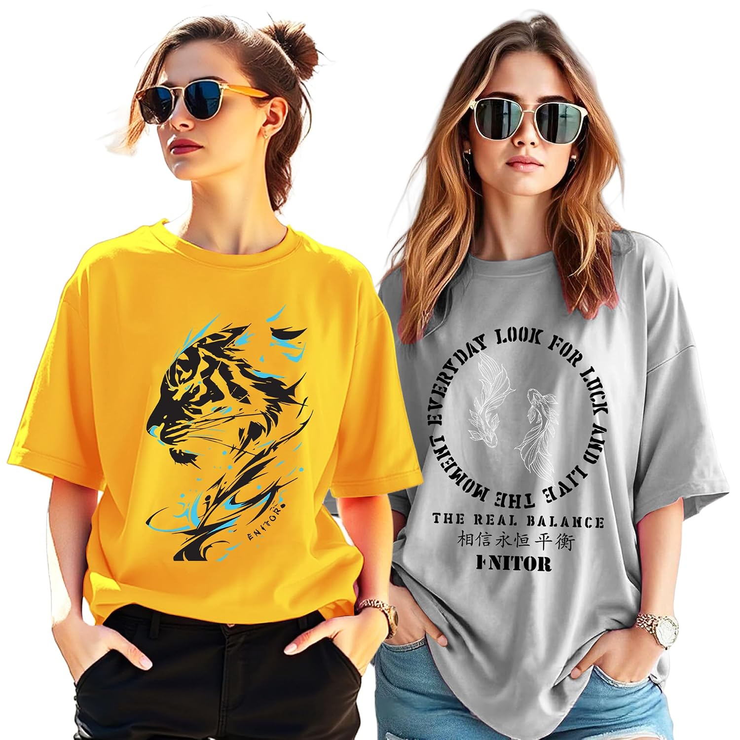 AUSK Women's Graphic Oversized T-Shirt - Image 7