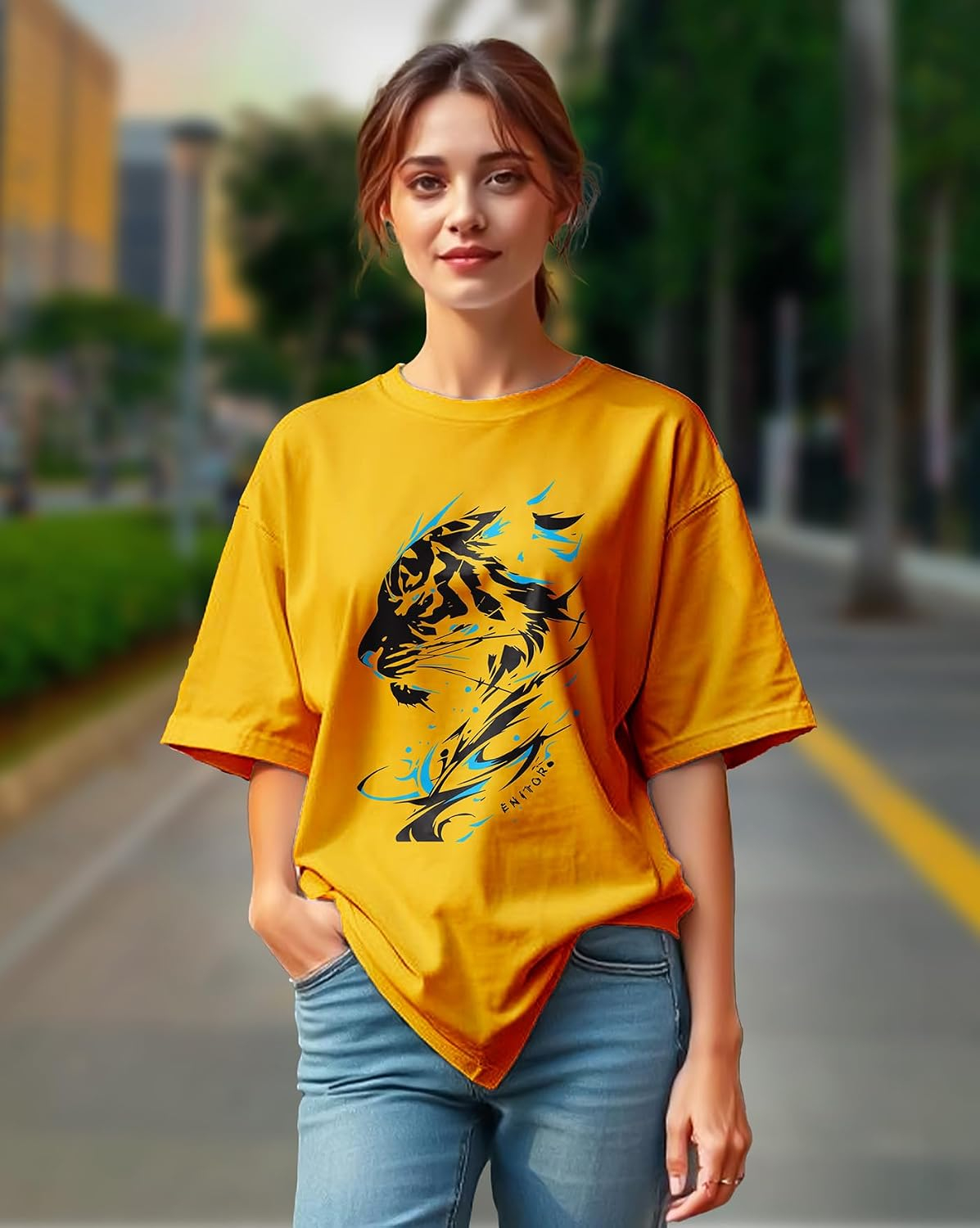 AUSK Women's Graphic Oversized T-Shirt - Image 8
