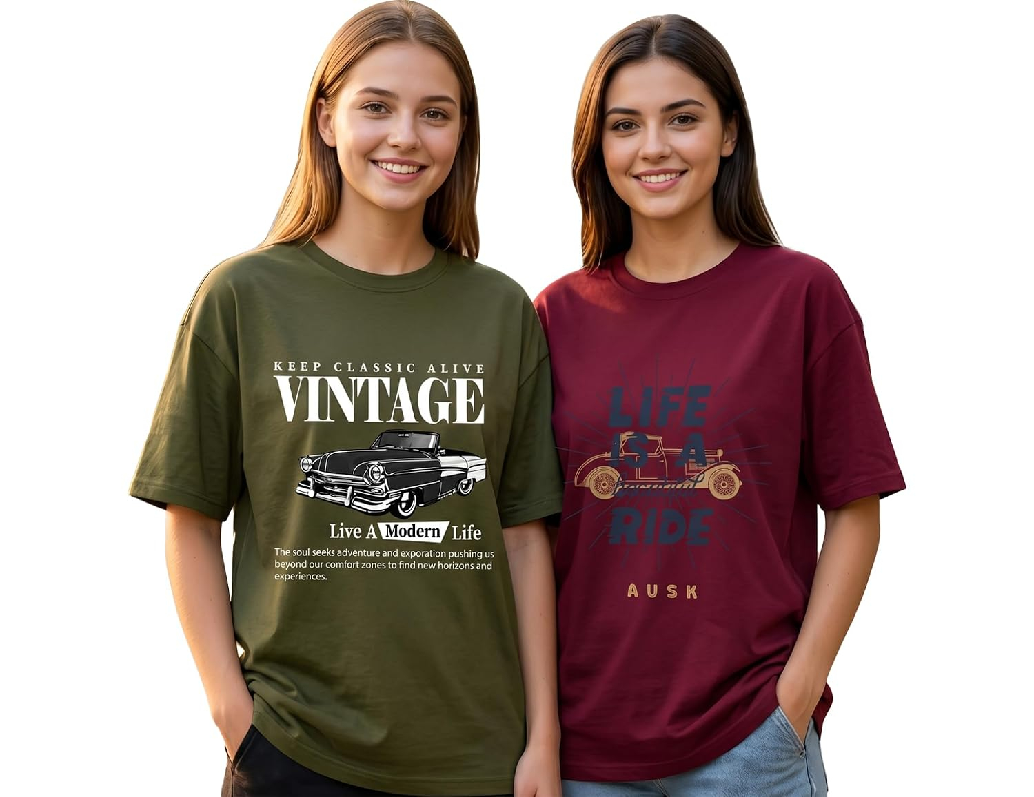 AUSK Women's Graphic Oversized T-Shirt - Image 12