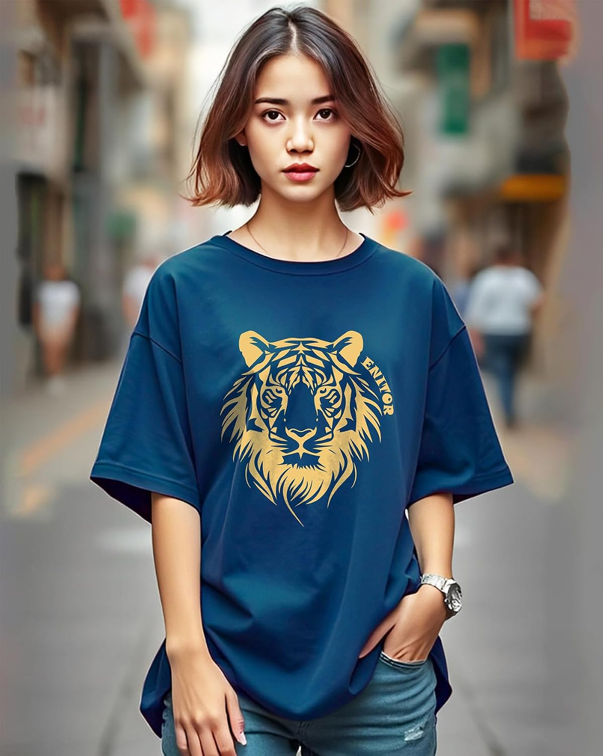 AUSK Women's Graphic Oversized T-Shirt - Image 18