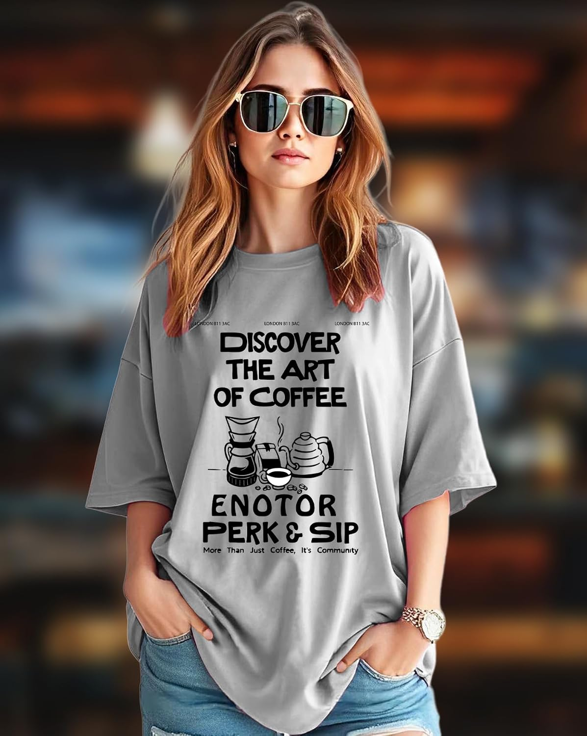 AUSK Women's Graphic Oversized T-Shirt - Image 20
