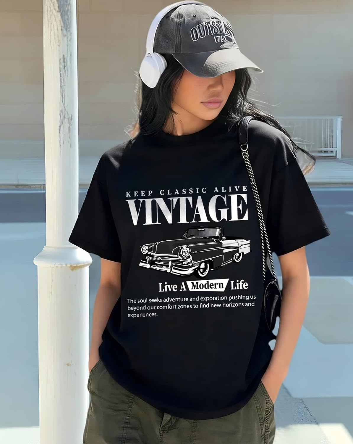AUSK Women's Graphic Oversized T-Shirt - Image 36