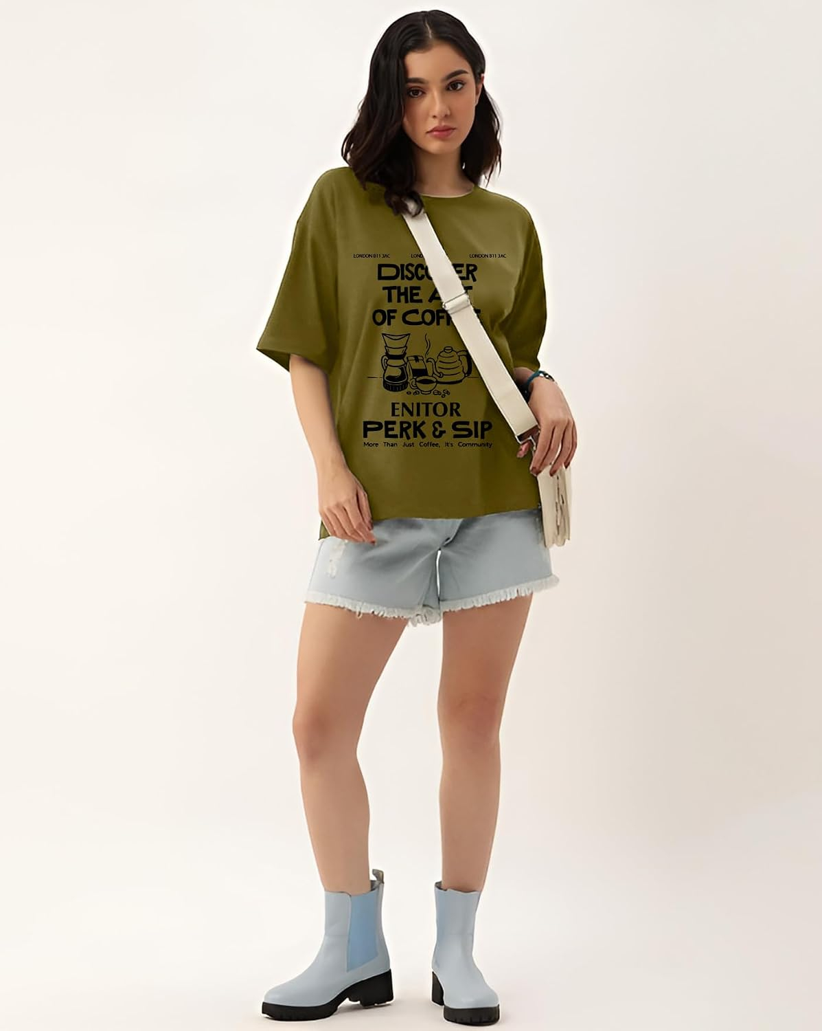 AUSK Women's Graphic Oversized T-Shirt - Image 42