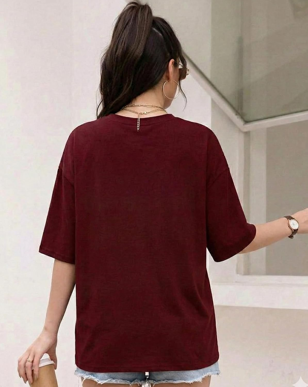 AUSK Women's Graphic Oversized T-Shirt - Image 45