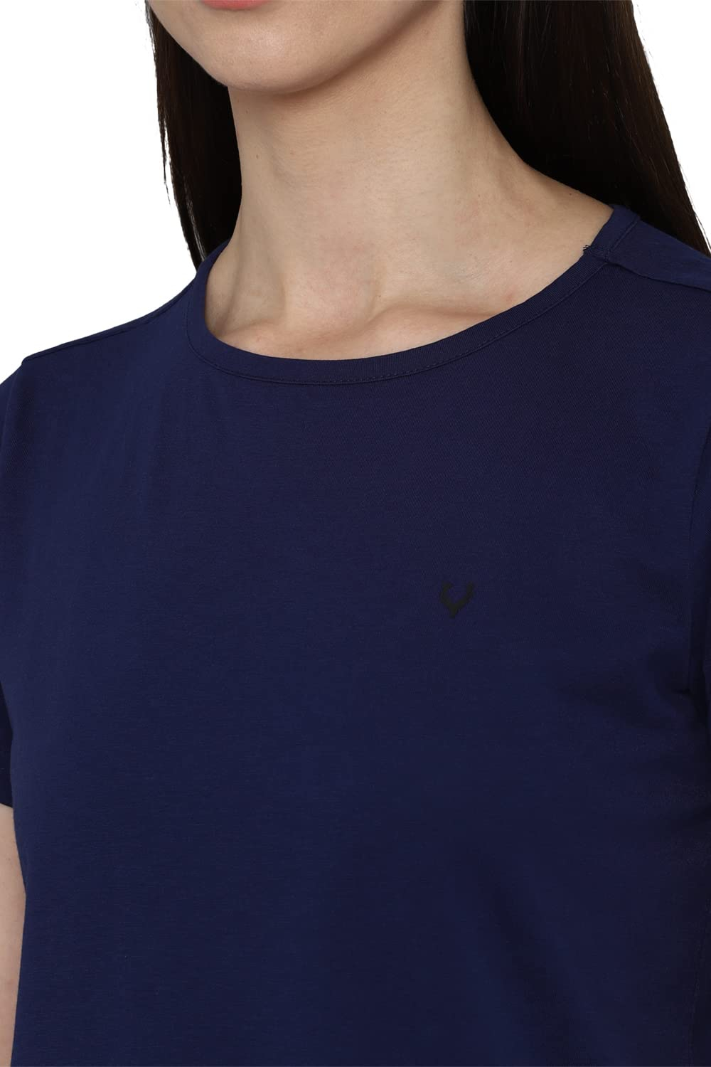 Allen Solly Women's Regular-Fit Cotton Crew-Neck T-Shirt - Image 14