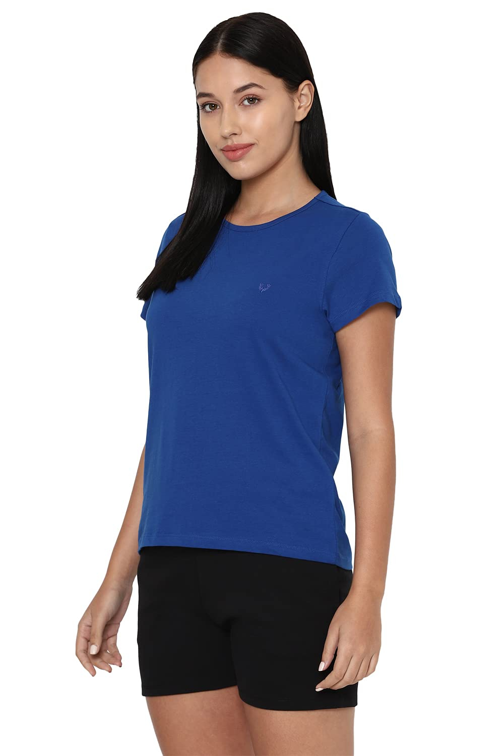 Allen Solly Women's Regular-Fit Cotton Crew-Neck T-Shirt - Image 17
