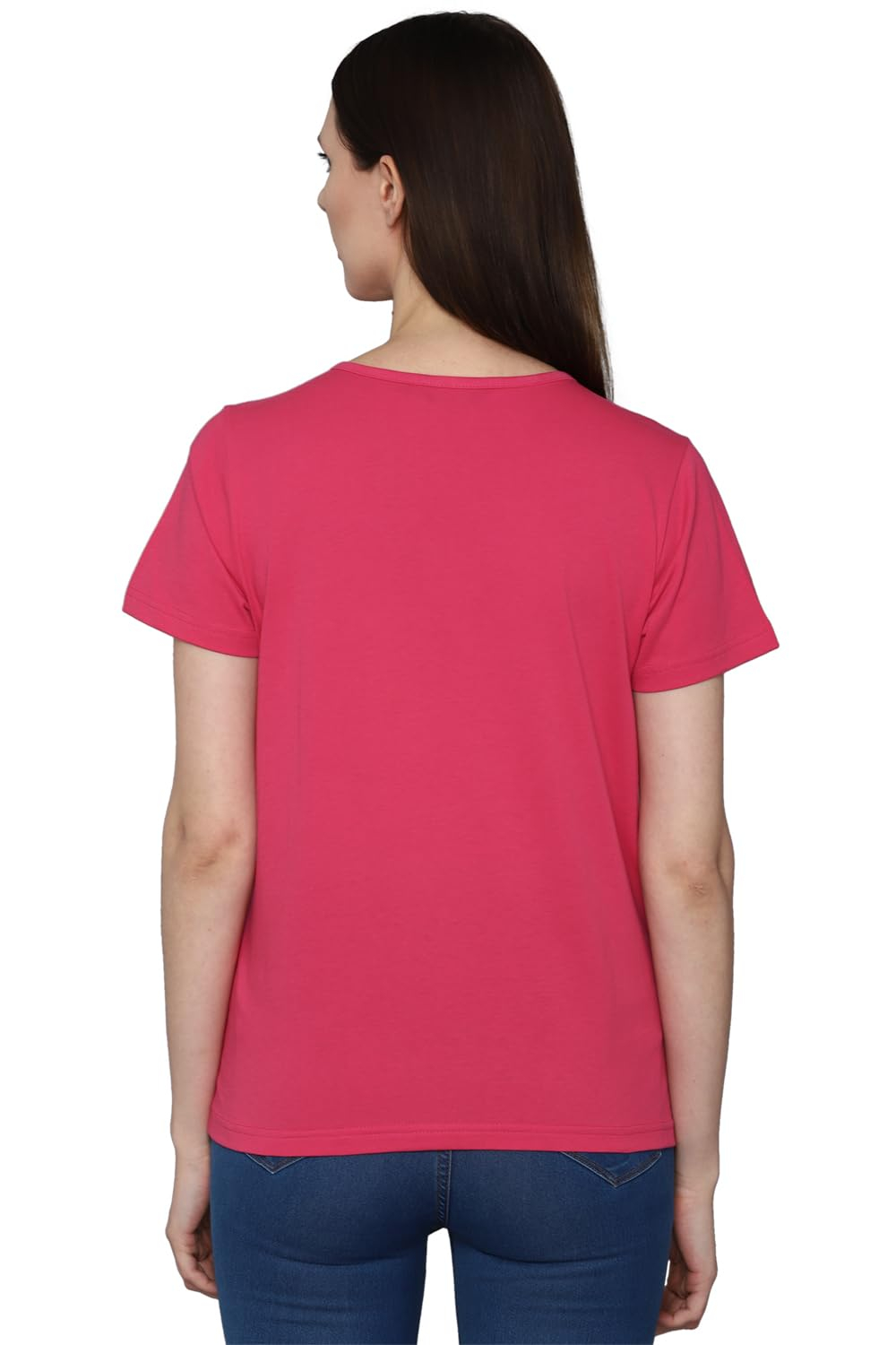 Allen Solly Women's Regular-Fit Cotton Crew-Neck T-Shirt - Image 23