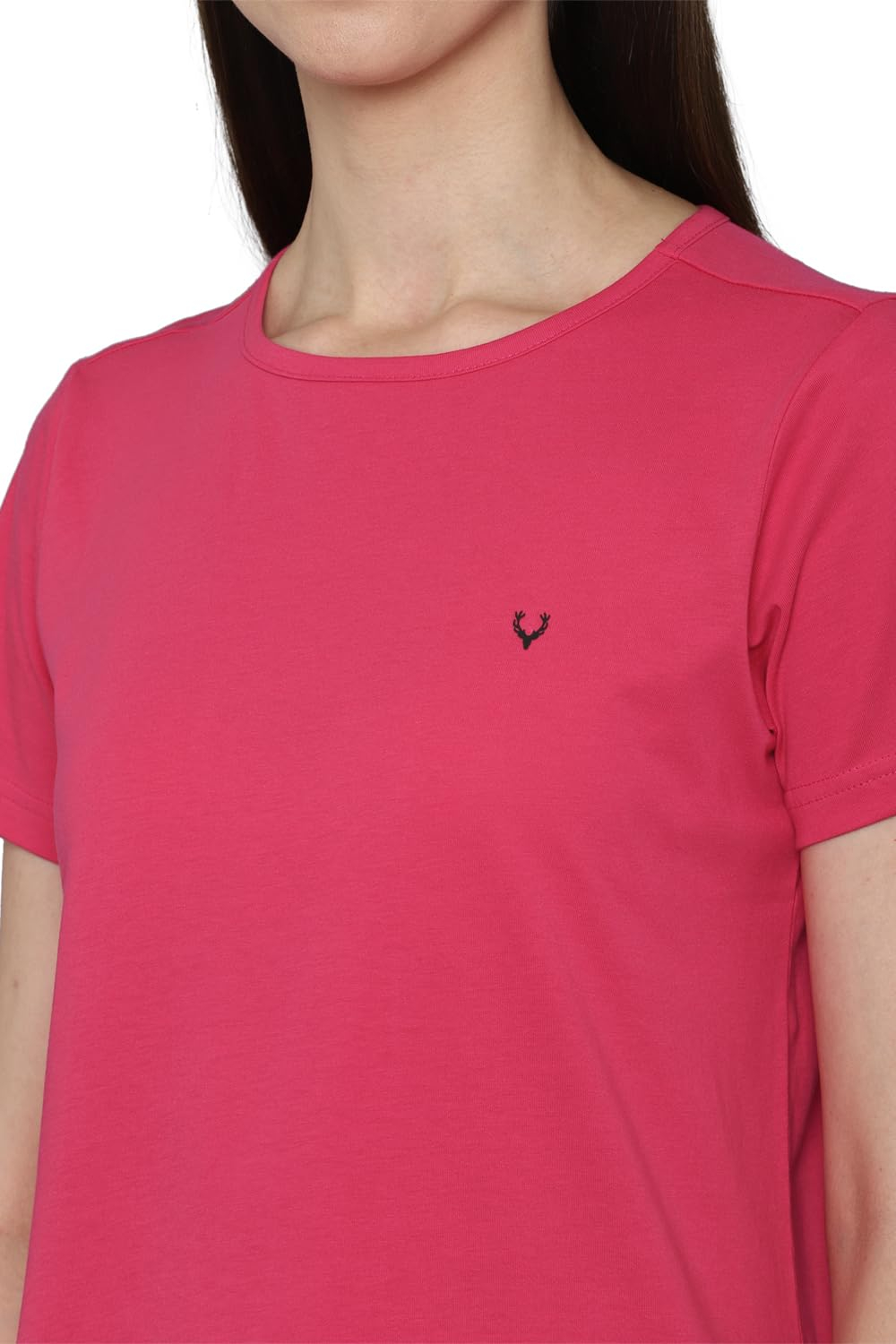 Allen Solly Women's Regular-Fit Cotton Crew-Neck T-Shirt - Image 24