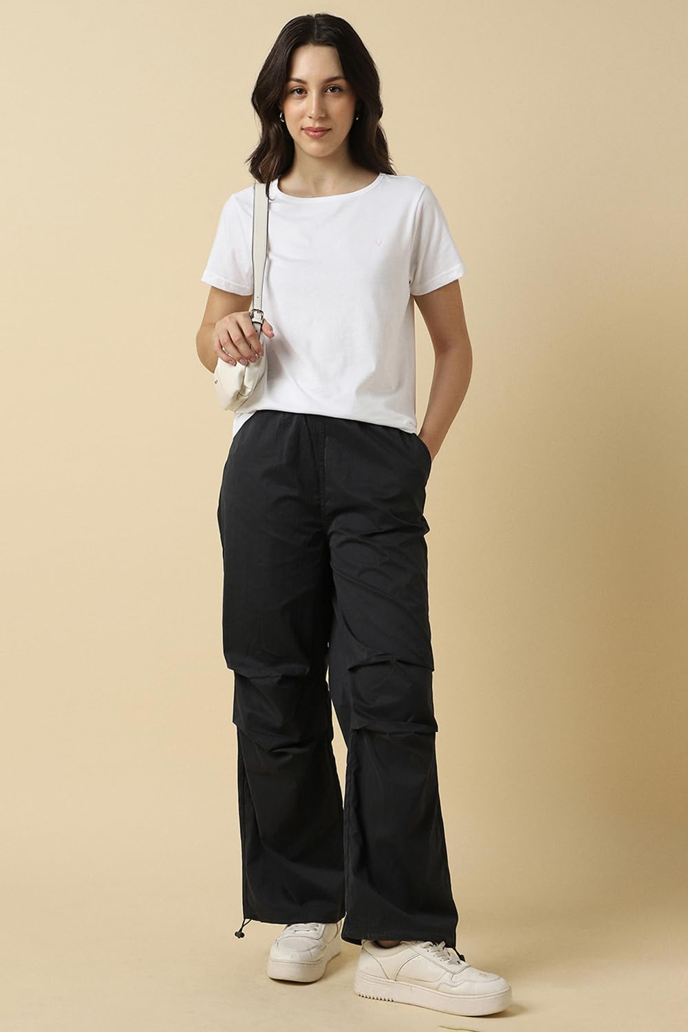 Allen Solly Women's Regular-Fit Cotton Crew-Neck T-Shirt - Image 30