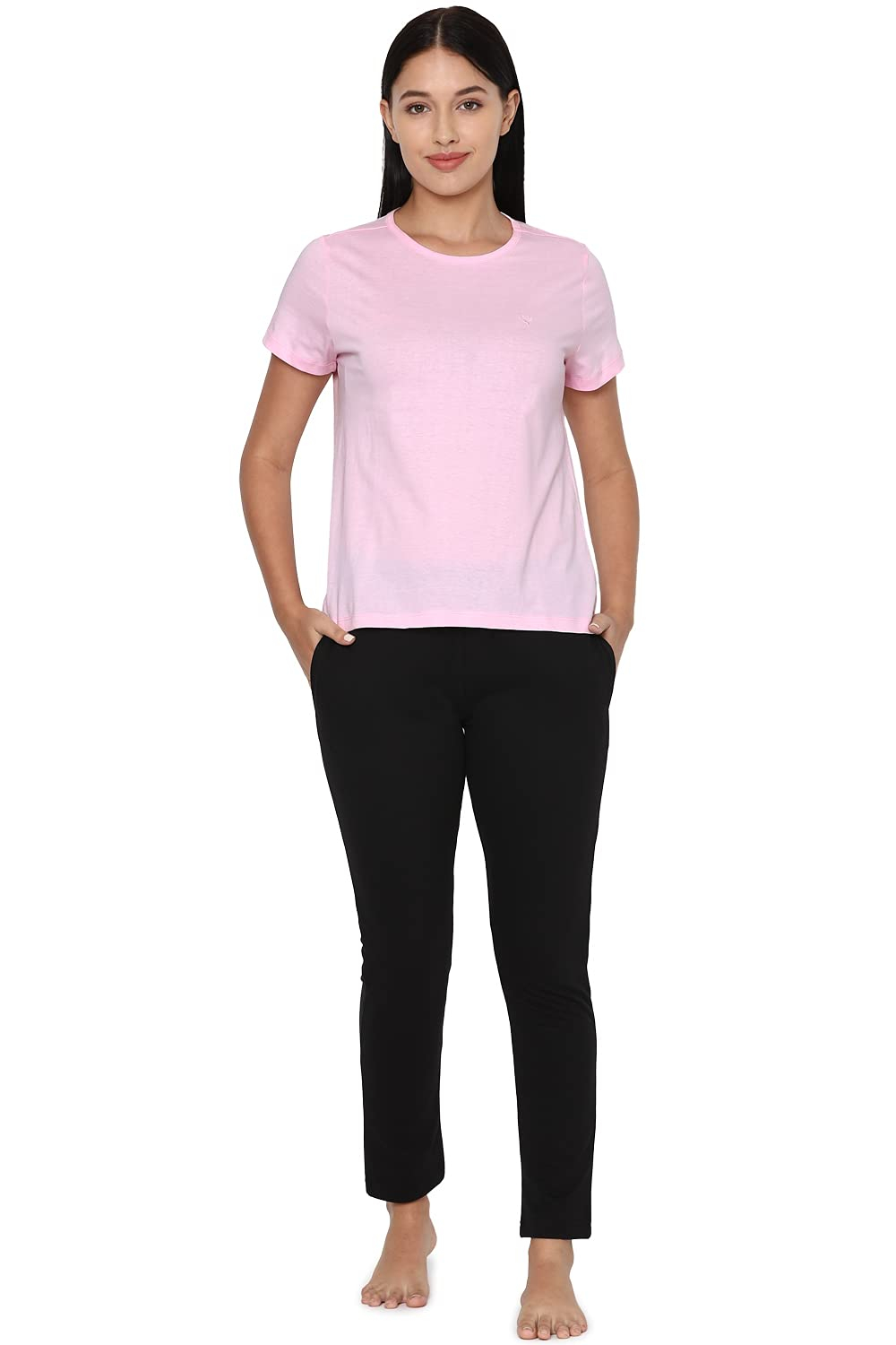 Allen Solly Women's Regular-Fit Cotton Crew-Neck T-Shirt - Image 35