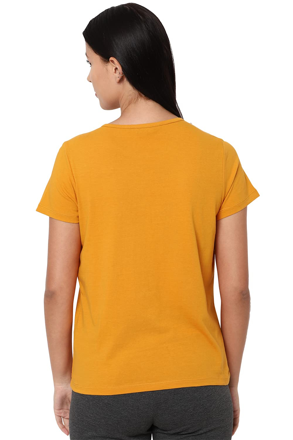 Allen Solly Women's Regular-Fit Cotton Crew-Neck T-Shirt - Image 43