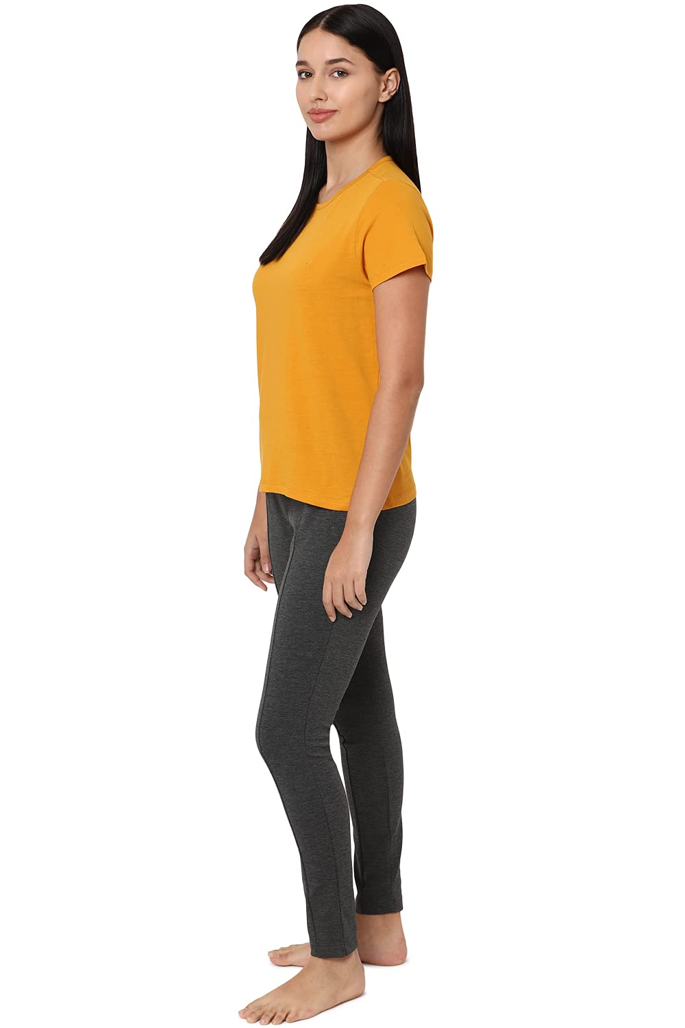 Allen Solly Women's Regular-Fit Cotton Crew-Neck T-Shirt - Image 45