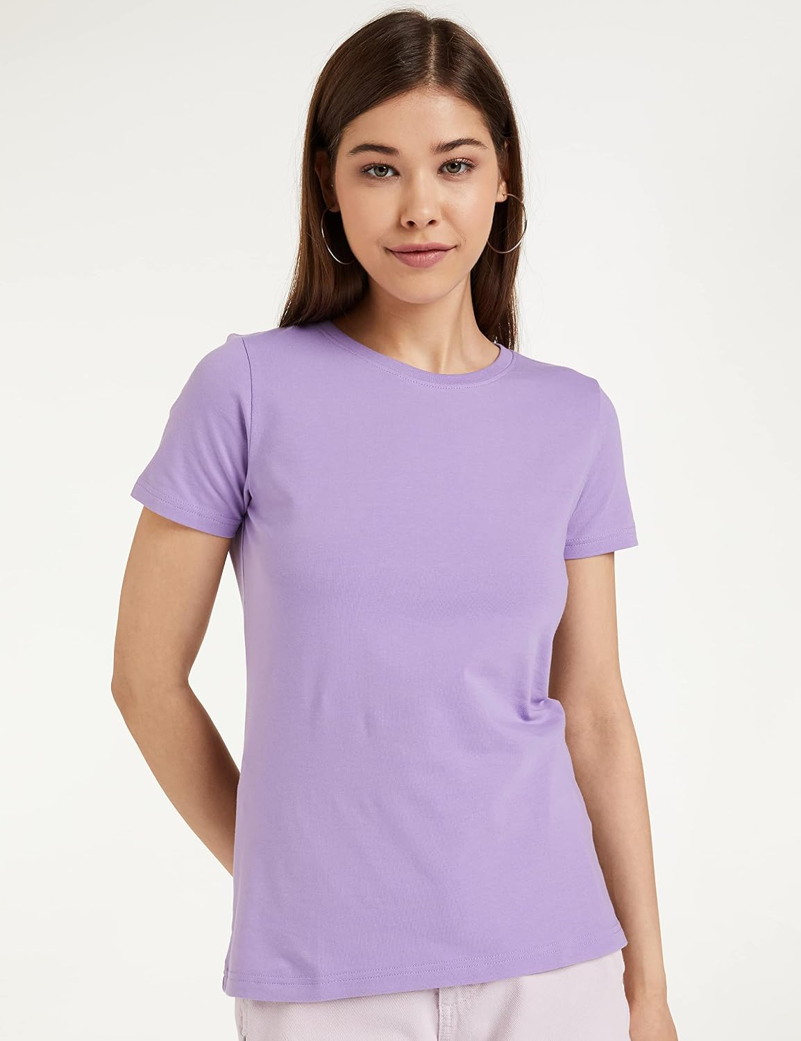 Symbol Women's Cotton-Stretch Round-Neck T-Shirts - Pack of 2 - Image 10