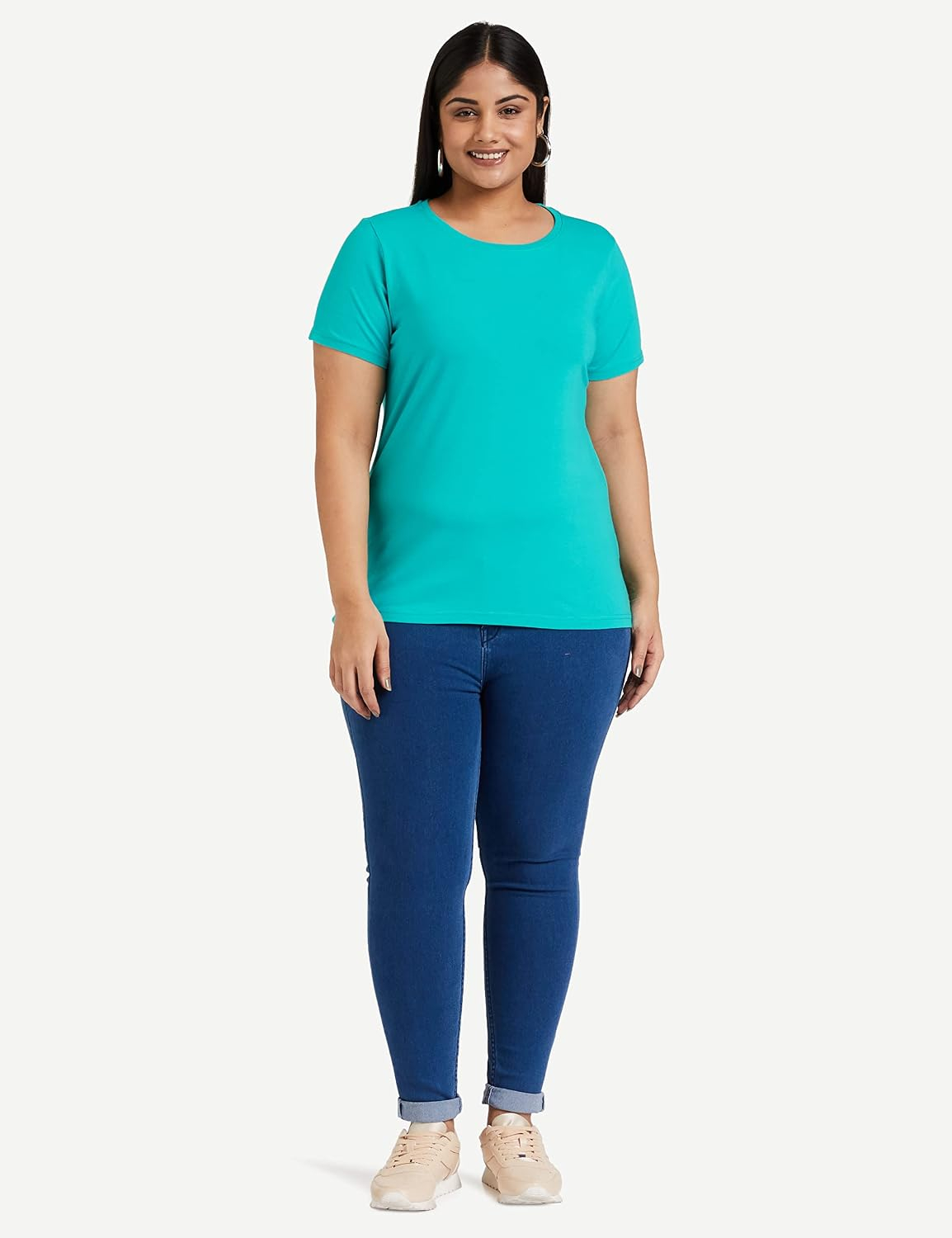 Symbol Women's Cotton-Stretch Round-Neck T-Shirts - Pack of 2 - Image 15
