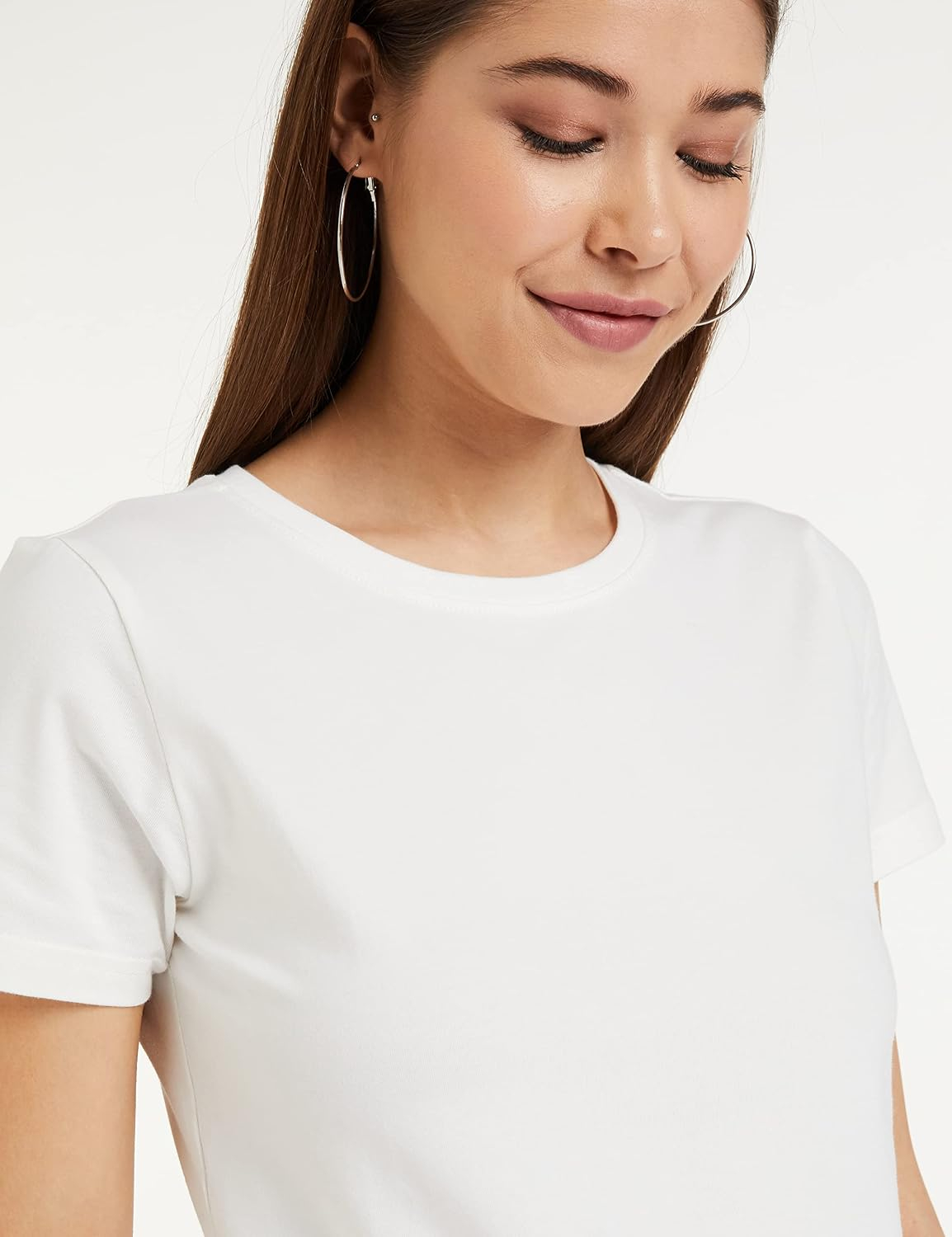 Symbol Women's Cotton-Stretch Round-Neck T-Shirts - Pack of 2 - Image 21