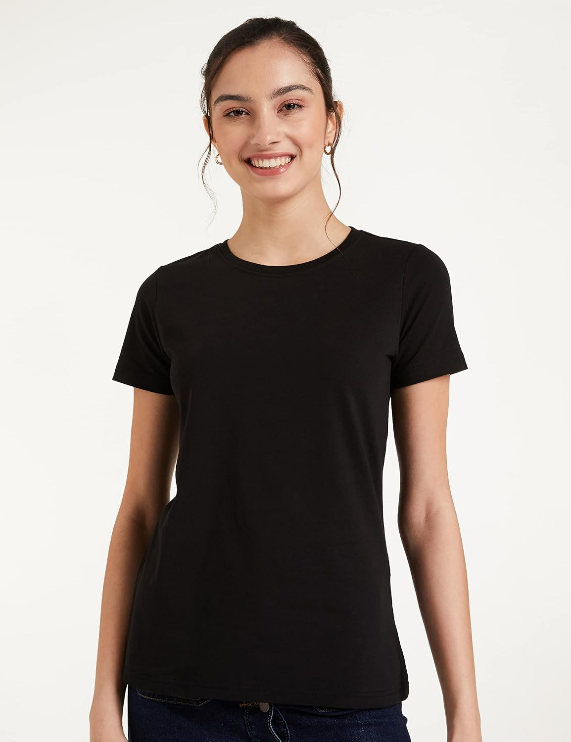 Symbol Women's Cotton-Stretch Round-Neck T-Shirts - Pack of 2 - Image 26